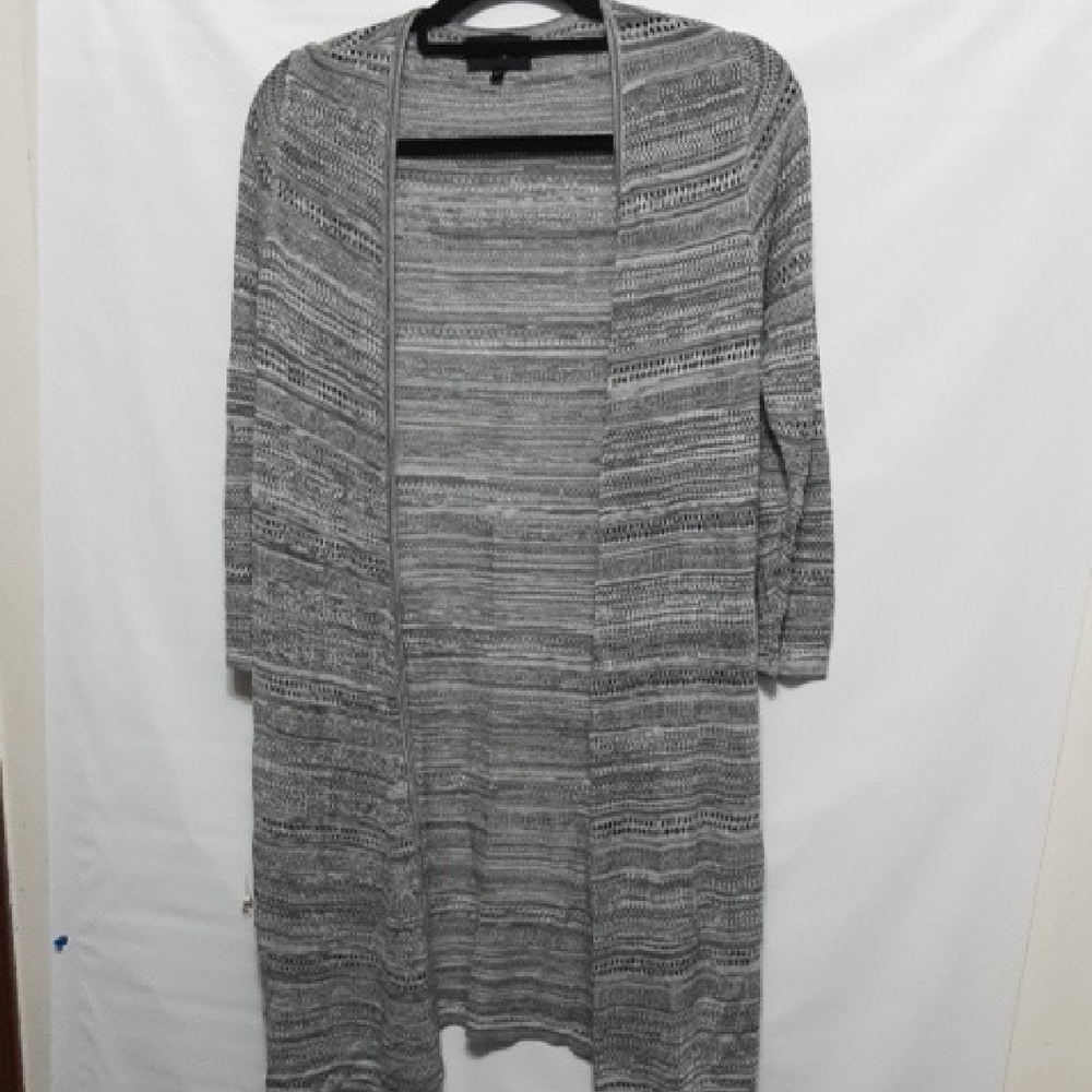 B. BOUTIQUE By Evergreen Gray‎ Open-Front Women's S Cardigann Sweater